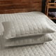 thumbnail image 5 of Protector de almohada, juegos de fundas de almohada acolchadas de tamaño estándar, transpirables y resistentes al agua y a las manchas de aceite, juego de fundas de almohada de algodón 2pcs gris, 5 of 6