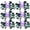 Green white black, variant on 6 Skeins - Total 600g Fun Finger Loops Yarn - Jumbo Polyester Yarn - No Need Hook or Needles Loop Yarn