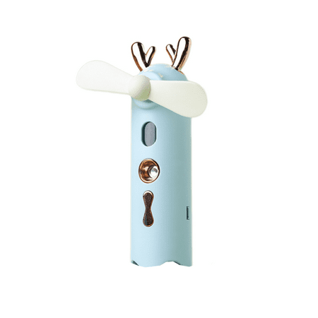 

Misting Fan Handheld Personal Mist Fan Battery Operated Rechargeable Mini Mister Fan 600 mAh with Water Spray Small Cooling Up to 3h for Travel Desk