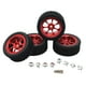 thumbnail image 5 of Ruedas y neumáticos RC CUTICAT 4 piezas para coche 1/14 DIY modificado rojo, 5 of 8
