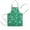Green Christmas Snowman, variant on Green Christmas Tree Pattern Kids Aprons for Girls and Boys,Adjustable Neck Strap Toddler Aprons for Kids Cooking Baking