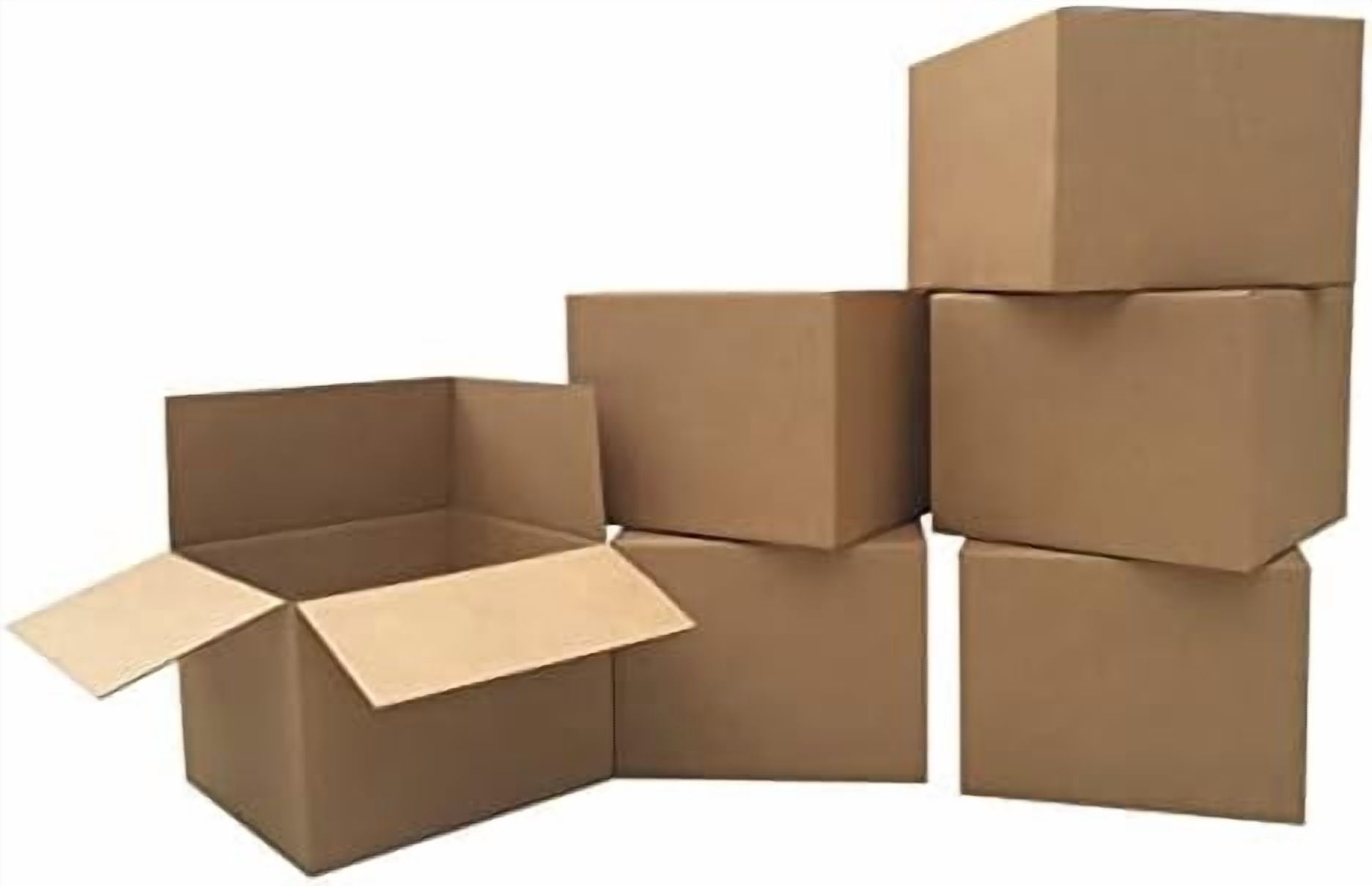 Large Moving Boxes 20'' x 20'' x 15'' (Pack of 6), Corrugated Cardboard Boxes for Packing, Shipping & Moving
