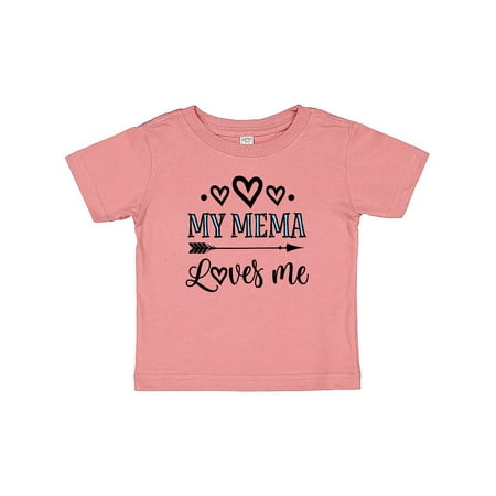 

Inktastic My Mema Loves Me Girls Outfit Gift Baby Girl T-Shirt