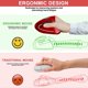thumbnail image 2 of Other Home Automation Accessory Rechargeable Ergonomic Wireless Mouse, 2.4Hz Rechargeable Wireless Vertical Optical Mouse with USB Receiver, 6 Buttons, 2 of 4