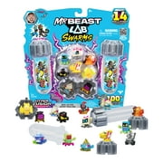 MrBeast Lab Swarms Hyper Fusion Series, Mega Lab Pack Includes 14 Micro Beasts, 14 Collectible Stickers & 4 Fusion Caps, Ages 5+