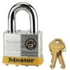 Master Lock 17DPF Security Padlock, Laminated Steel, 2-inch Wide Body