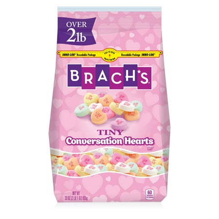 Brachs Valentines Day Tiny Conversation Hearts - 33oz