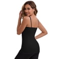 thumbnail image 2 of DARING DIVA Women's Modal Adjustable Straps Cami Tank Top 3-Pack XL Black, Gray, 2 of 5