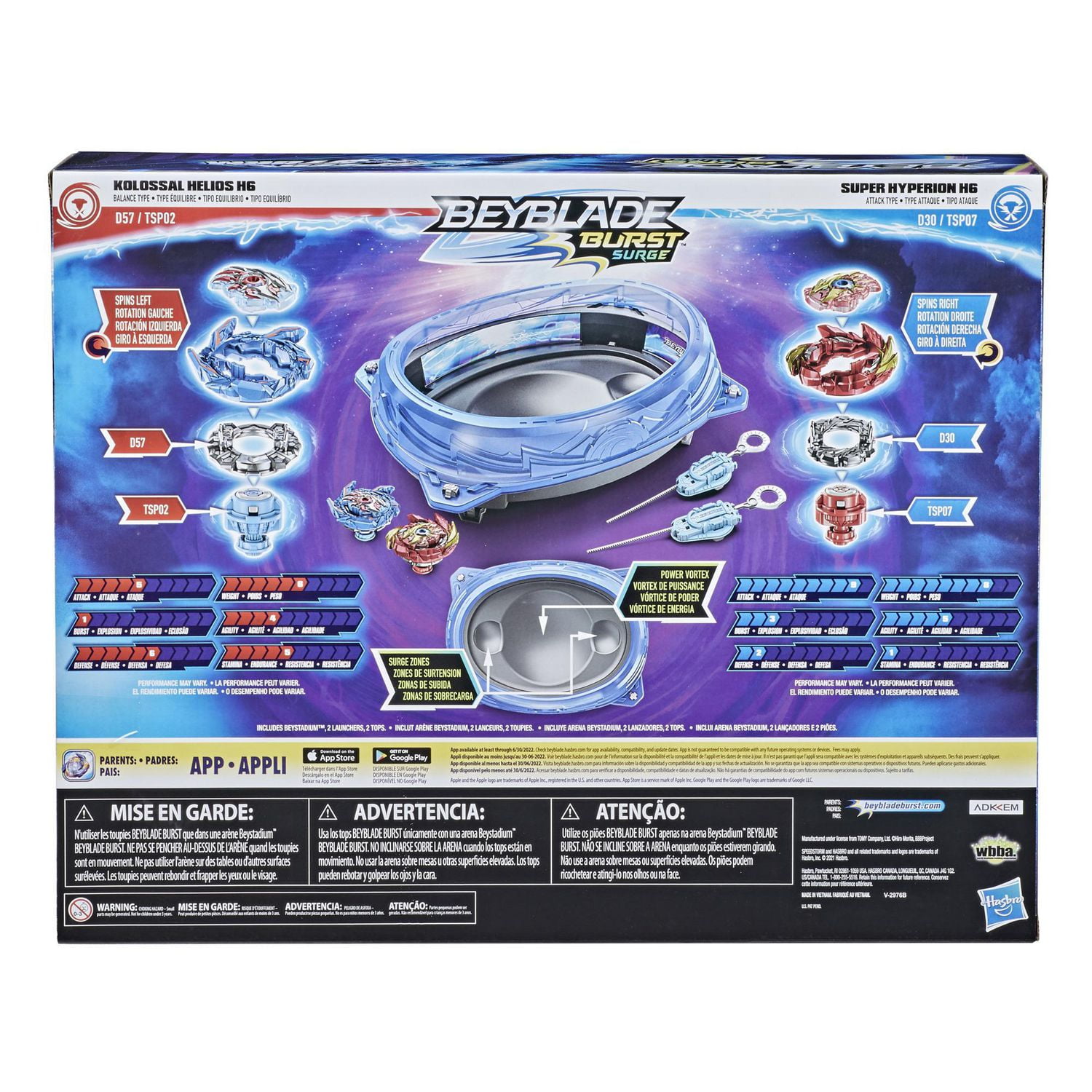 Beyblade Burst Surge Speedstorm Volt Knockout Battle Set – Complete Battle Game Set with Beystadium, 2 Battling Top Toys and 2 Launchers