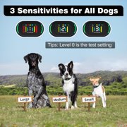 PetJoy Dog Bark Collar,Dog Shock Collar for Large Dogs 8-120lbs,Auto Anti Bark Collar,Shock Anti Barking Training Collar with Beep,Vibration,Shook,Black