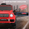 thumbnail image 5 of TOKTOO 12V Powered Ride on Toy Mercedes-Benz G63 Licensed for Kids, Electric Toddler Ride on Car w/Parent Remote Control, MP3, LED Headlight, Gift for Boys Girls Aged 2-4 Years, Red, 5 of 9