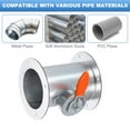 thumbnail image 4 of 6 Inch Duct Backdraft Damper, Manual Adjustment Airflow Volume Damper with Both End Flange for Vents Fans Extractors Range Hoods Heating Systems, 4 of 7