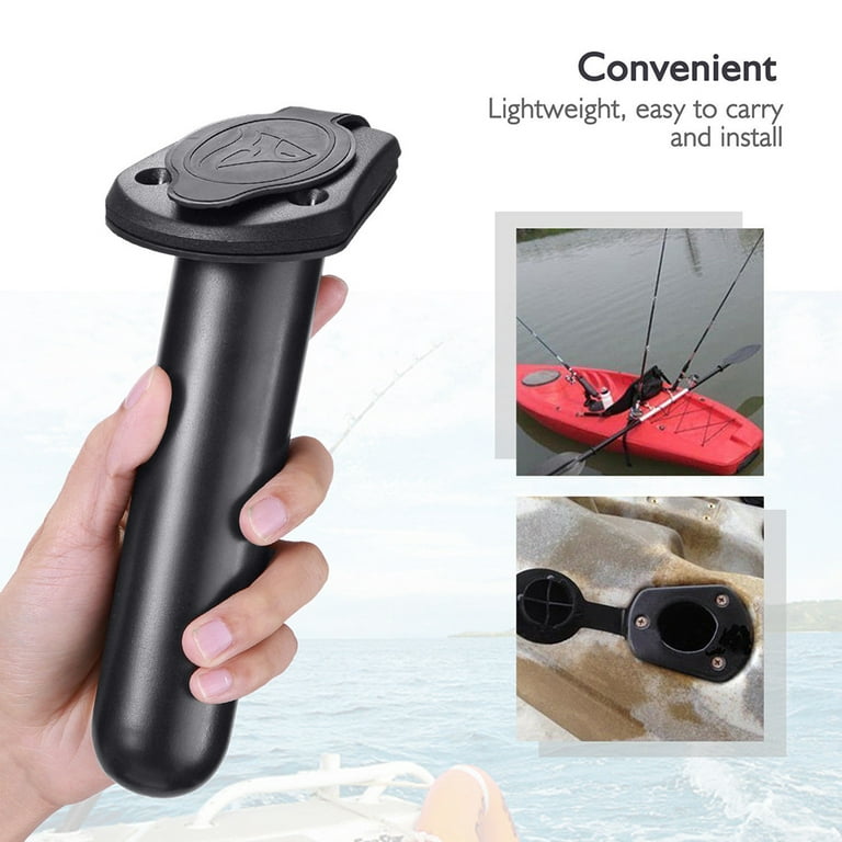 Flush Mount Fishing Boat Rod Holder Bracket Stand with Cap Cover
