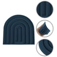 thumbnail image 3 of Unique Bargains 1 Pc Simple Design Silicone Coaster Dark Blue, 3 of 5