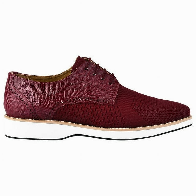 skater dress burgundy Monaco in Burgundy Men's Lux Suede & Hand-Painted Patina Double Monk by  DapperFam – DAPPERFAM main image 1