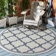thumbnail image 3 of Safavieh Martha Stewart by  Washable Iemy Indoor/ Outdoor Waterproof Rug Grey/Ivory 2' x 7' Runner 8' Runner,6' Runner Outdoor Living, 3 of 4
