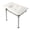 White / Polished Nickel, variant on Kingston Brass KVPB37221Q0 Monarch 37" Ceramic Console Sink with Stainless Steel Legs (1-Hole), White/Matte Black