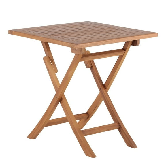 Telluride 2 Person Teak Folding Patio/Balcony Table - 28"
