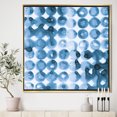 thumbnail image 3 of Indigo watercolor geometrical VI - Contemporary Framed Canvas, 3 of 3
