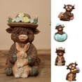thumbnail image 7 of JHyouerji Garden Cow Statue Outdoor Decor,Birthday Gifts for Women Mom Cows Figurine for Yard Garden Patio Lawn Ornaments, 7 of 7