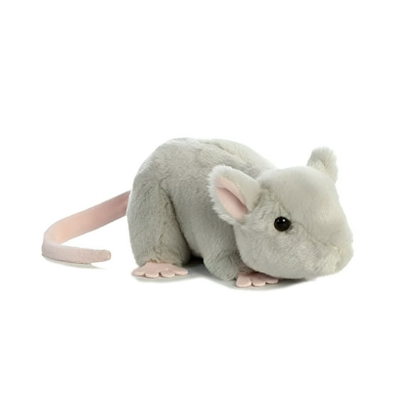 Aurora - Small Gray Mini Flopsie - 8" Mouse - Adorable Stuffed Animal