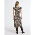 thumbnail image 3 of Scoop Women’s Puff Sleeve Midi Dress, Sizes XS-XXL, 3 of 5