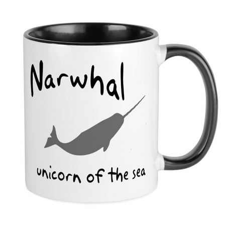 

CafePress - Narwhal Unicorn Of The Sea Mug - Ceramic Coffee Tea Novelty Mug Cup 11 oz