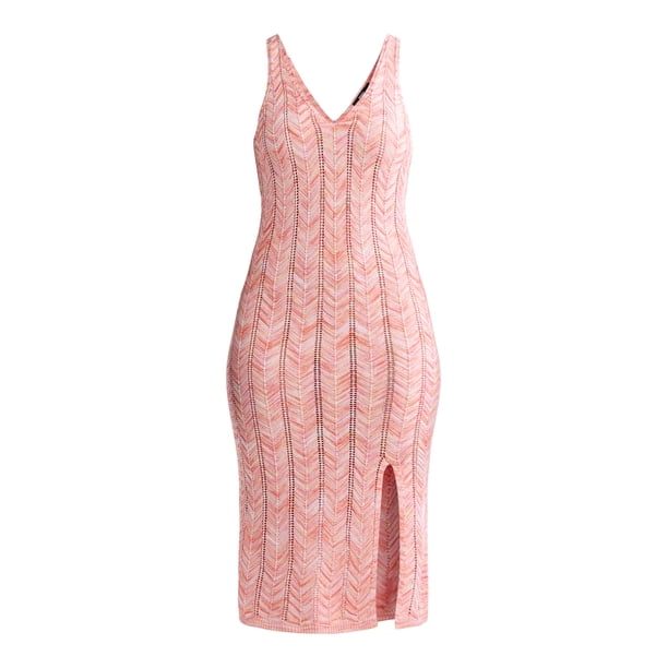 Madden NYC Space Dye Crochet Dress, Womens