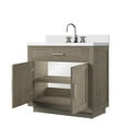 thumbnail image 4 of Abbey 36 in W rey Oak Single Vanity, Cultured Marble Top and Faucet Set, 4 of 6