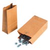 Partners Brand Hardware Bags, 7 7/8"H x 4 5/16"W x 2 7/16"D, Kraft, Case Of 500