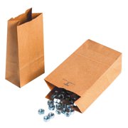 Partners Brand Hardware Bags, 7 7/8"H x 4 5/16"W x 2 7/16"D, Kraft, Case Of 500
