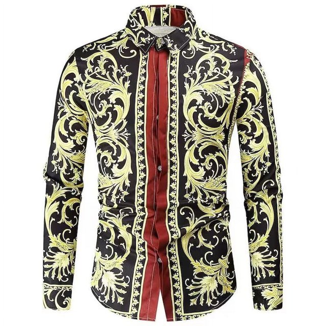 Camisa nueva suave y cómoda para fiesta al aire libre informal con grafiti y estampado de alta definición colorido para hombre de moda
