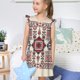 thumbnail image 4 of Balery Fashion Tatreez1 Camisón de princesa para niñas, pijama de algodón con mangas abullonadas, suave y bonito.-Large, 4 of 6