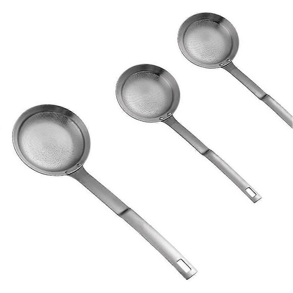 Stainless Steel Fine Mesh Strainer, Fine Mesh Colander,food Strainer Colander Sieve With Long Handl