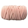thumbnail image 3 of 0.5kg Velvet Bulky Chunky Yarn Arm Knitting Crochet Comfortable Washable DIY Soft Tube Giant Yarn for Throw Blanket Pillow Sweaters Scarf , Light Pink, 3 of 8