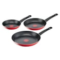 thumbnail image 2 of Juego 3Pz Sartenes T-fal Simply Cook Aluminio Rojo B5749182M, 2 of 2