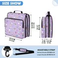 thumbnail image 3 of Zipper Binder with Shoulder Strap 2 inch 3 Ring Waterproof File Folder Organizer Bag 500 Sheet Cat Face and Rainbows Pattern, 3 of 8