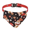 thumbnail image 2 of Accesorios lindos del animal doméstico de las decoraciones de la bufanda del pañuelo del triángulo de la impresión del gato del perro al por mayor, 2 of 4