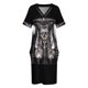 thumbnail image 3 of HR Giger Lilith-vestido holgado con bolsillos para mujer vestidos elegantes de verano, 3 of 6
