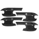 thumbnail image 1 of 1 Juego Unique Bargains Coche Exterior Puerta Manija Copa Carbono Fibra Negro Brillo, 1 of 8