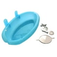 thumbnail image 3 of ZORVEX Bird Bath Tub Bowl Basin Hanging Birdbath Toy Pet Parrot Budgie Parakeet Cockatiel Cage Water Shower Food Feeder With Mirror Pet Supplies, 3 of 6