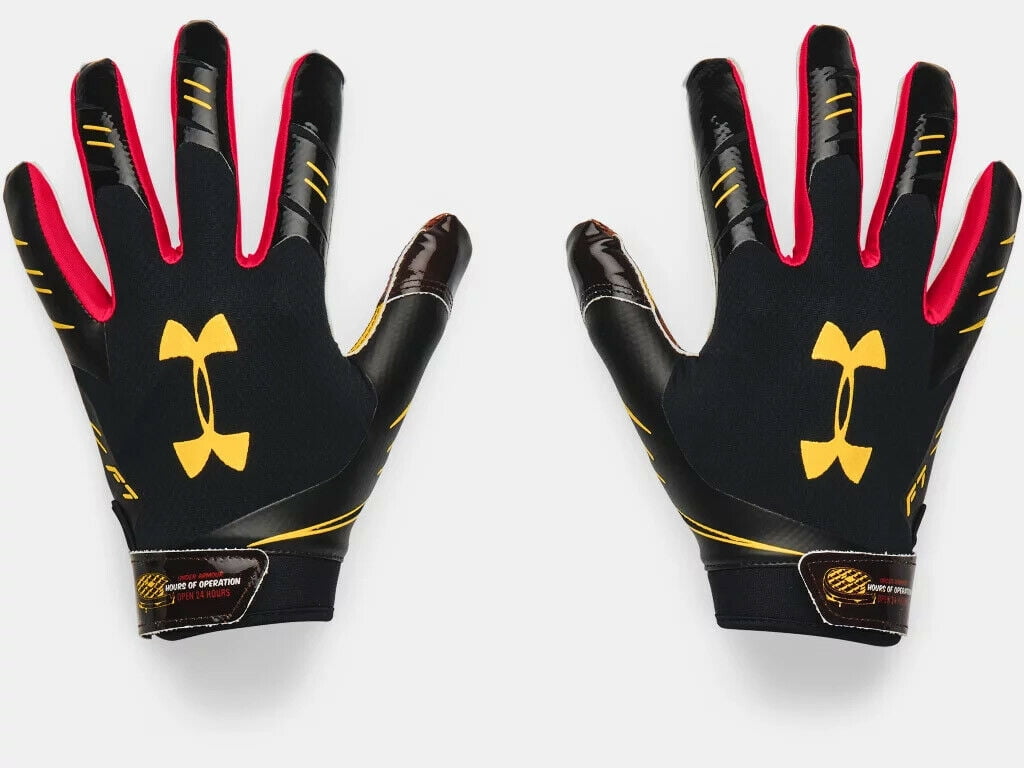 Under Armour Men's F7 Novelty Football Gloves 1351545-002 Black