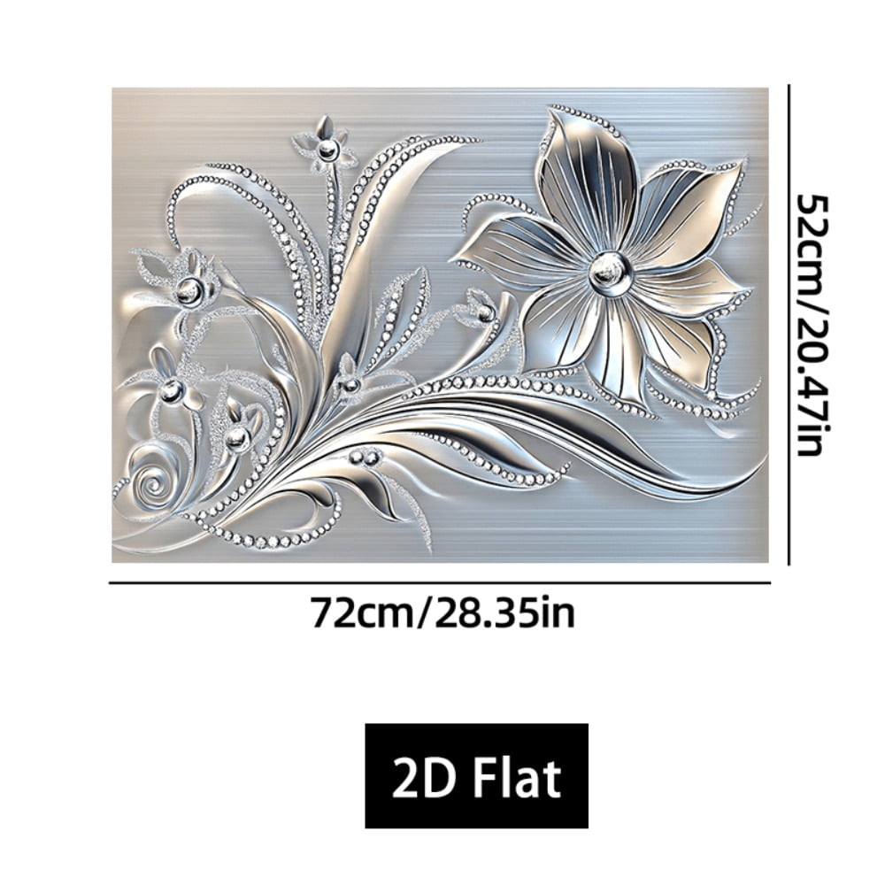 1 piece, stove panel and cooktop panel protection pad, 2D flat European floral pattern kitchen decorative countertop pad, suitable for stoves, washing machines, dryers, coffee machines, multi-functio