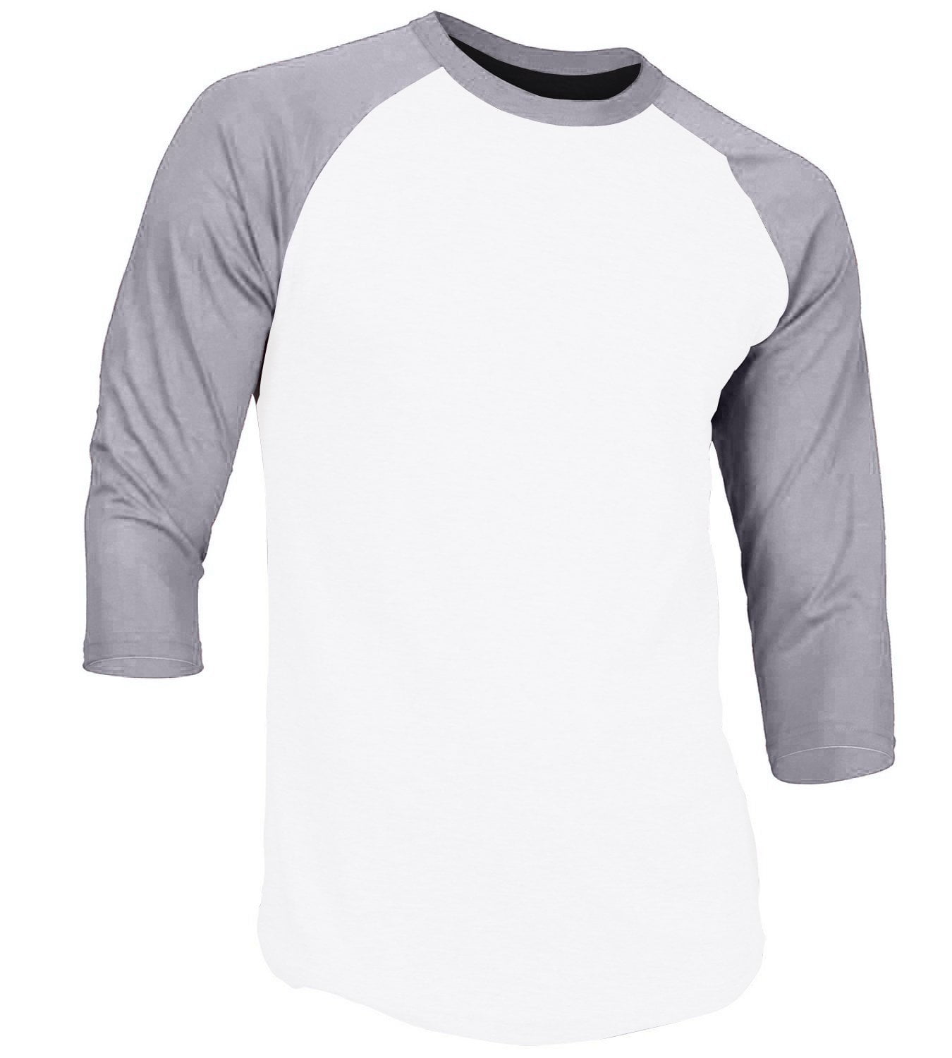 Dream USA Men's Casual 3/4 Sleeve Baseball Tshirt Raglan Jersey Shirt ...