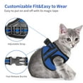 thumbnail image 5 of Howarmer Blue Cat Harness and Leash, Escape Proof Adjustable Cat Vest Harnesses for Walking, Soft Harness for Puppy Small Medium Large Cats, M, 5 of 7