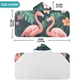 thumbnail image 4 of Yayeee Kids Hooded Towels Toddler Soft Absorbent Beach Bathing Wrap 50" x 23.5", Flamingo Leaves Pattern, 4 of 5