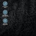 thumbnail image 5 of Bare Home Shaggy Blanket - 90" x 108" - Ultra Soft Fleece - King, Black, 5 of 8