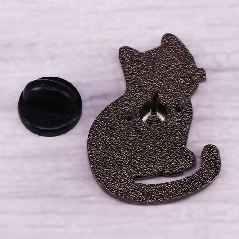 3 Cats in a Trench Coat Enamel Pin - Home