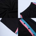 thumbnail image 4 of Tear Away Shorts for Men Post Surgery Adaptive Clothing Fully Open on Both Sides Snap Basketball Sweatpants with Pockets,Blue,L, 4 of 8
