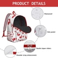 thumbnail image 2 of Cartoon Farm Eggs and Chickens Pattern School Backpack – Lightweight Travel Bag with Durable Oxford Material, Large Capacity, Anti-theft Features for Students, Teens, and Women, 2 of 5
